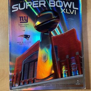 Super Bowl XLVI Game Program Exclusive Stadium Collection Giants New Patriots
